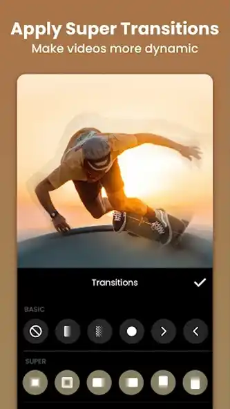 بیشمار افکت انتقال نرم در نسخه مود شده اینشات